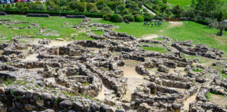 Veduta aerea di Su Nuraxi