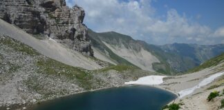 Il lago di Pilato nel Parco Nazionale dei Monti Sibillini, Marche