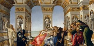 La Calunnia di Botticelli - descrizione