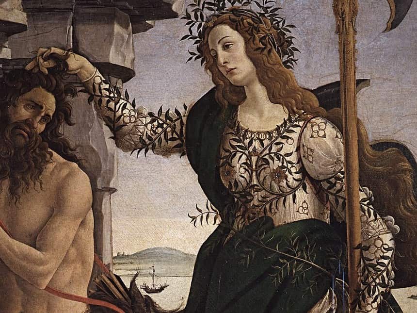 Pallade e il centauro di Botticelli, Galleria degli Uffizi